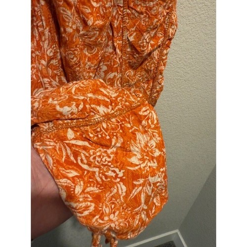 Free People Dusk till Dawn Parachute pant Orange - Size Small 1729 - Picture 7 of 12