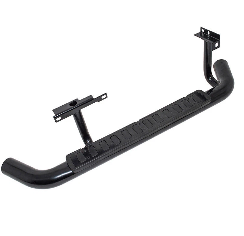 SE ADAPTA LAND ROVER DEFENDER 90 ESCALONES LATERALES TUBULAR TODO NEGRO ESTILO FUEGO Y HIELO Foto 2 de 4