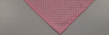 Buster Brown Dog Bandana, Tie On, Pink, White, Polka Dots, Medium