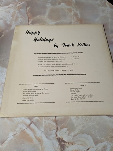 Frank Pellico - Happy Holidays LP Chicago Cubs Organist Signed - Picture 2 of 4