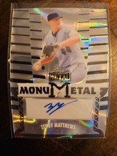 2024 Leaf Metal Zebby Matthews MonuMetal Lava Silver #MM-ZM1 1/25 (AU)