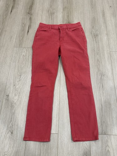 Mother Mid Rise Dazzler Ankle in So Far Gone Stretch Jeans 28 Red - 第 1/15 張圖片