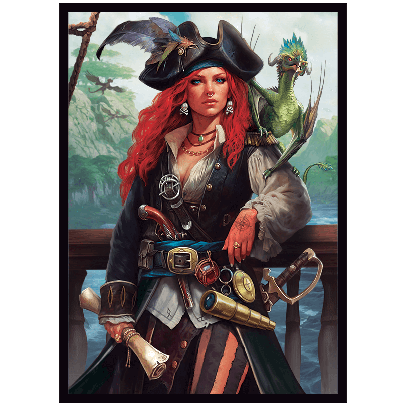 fantasy north card sleeves Olivia - Captain of the Maiden's Luck - MTG Size - 100 Smooth Matte Card  Sleeves