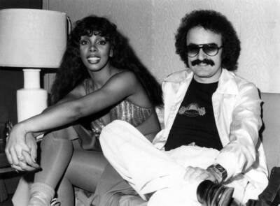 Giorgio Moroder And Donna Summer 1970S Old Music Photo