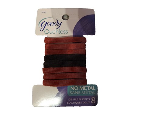 Goody Ouchless Elastic Hair Ties, 30 Ct, Brown, 4MM Rubber Bands, Pain - View #7