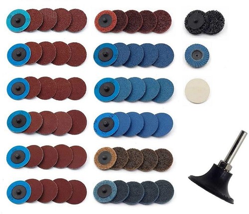 70PCS 2 inch Roll Lock Sanding Disc Set 