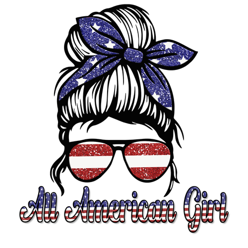All American Girl Messy Bun Ready to 