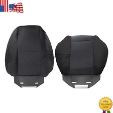 Passenger Bottom+Top Cloth Seat Cover Black For 2007-14 Chevy Silverado Suburban