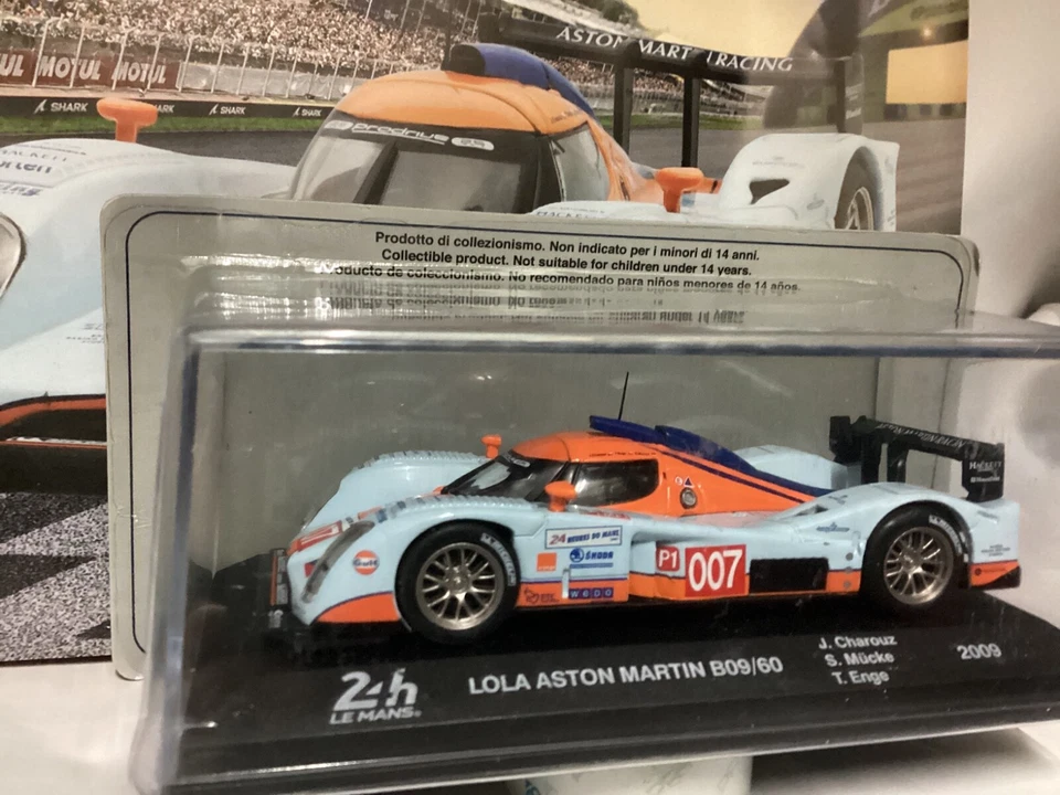 IXO LOLA ASTON MARTIN B09/60 2009 24h LE Mans die-cast 1/43, Nuova in teca - Immagine 2 di 4