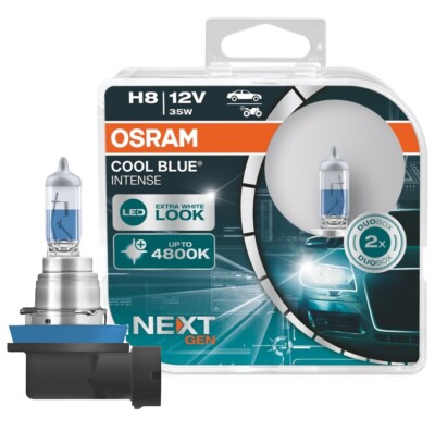 Ampoule électrique Osram Kit 2 Ampoules Halogène Auto COOL BLUE® INTENSE NextGen H8 12V 64212CBN