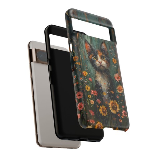 Calico Cat Pastel Floral Phone Case for iPhone, Samsung Galaxy, Pixel - 第 180/191 張圖片