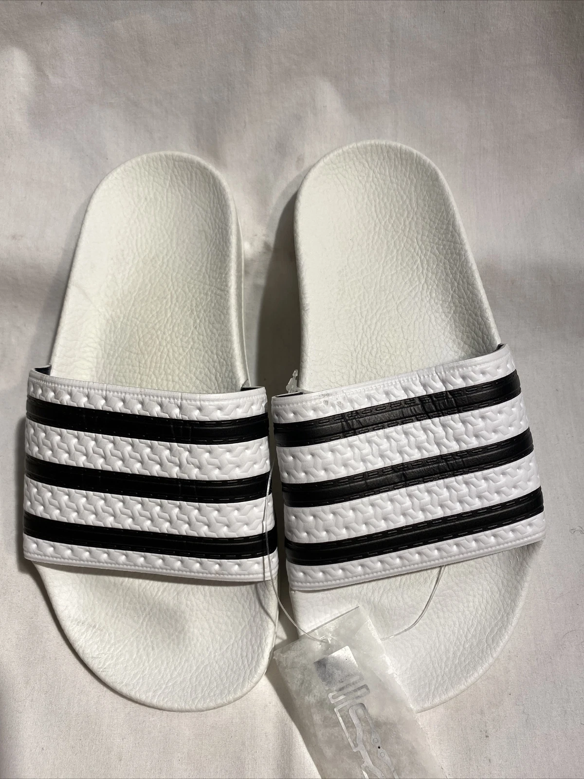 Adidas Youth nuove slide bianche e nere 280648 taglia 4 36