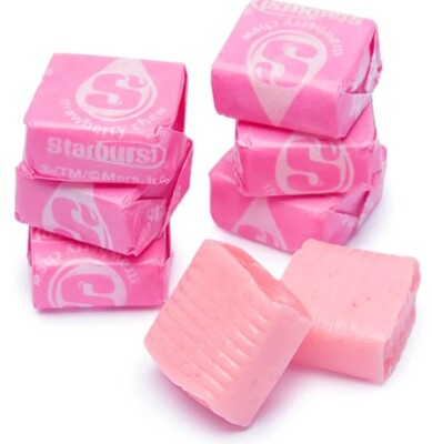 STARBURST All Pink Fruit Chews Candies STRAWBERRY VALUE BULK BAG-PICK YOURS NOW!