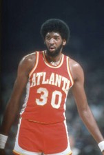 Tree Rollins of the Atlanta Hawksl1980's Basketball photo 6