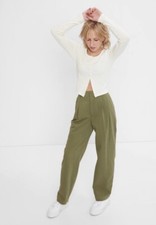 Gap Teen Pleated Khakis, Washwell, Size 18-20, Army Jacket Green, Uniform Pants