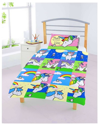 Official Unicorn Junior,Toddler Cot Bedding Set, (150x120)- SALE - Picture 5 of 6