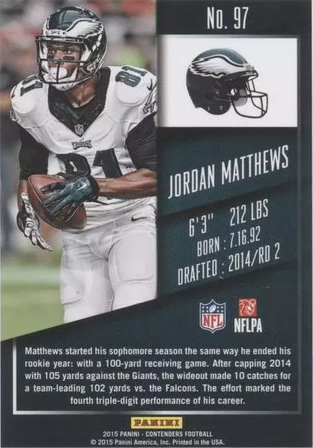 2015 Panini Contenders Jordan Matthews #97