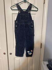 Baby Gap Vintage 1990's Demin Polar Bear Cargo Overalls size 3XL/3T NEW
