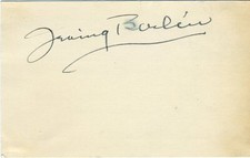 Irving BERLIN (Musical Theater): Autograph Signature