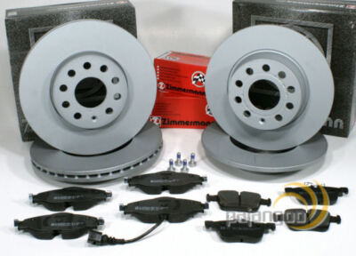 Zimmermann Bremsen Set Ø 340 mm + Ø 300 mm vorne hinten VW Golf Audi Q3 Skoda