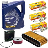 Set FüR Yamaha XS 750 XS 850 1978-82 Wartung ÖL 4L Luftfilter ÖLfilter ZüNdkerze