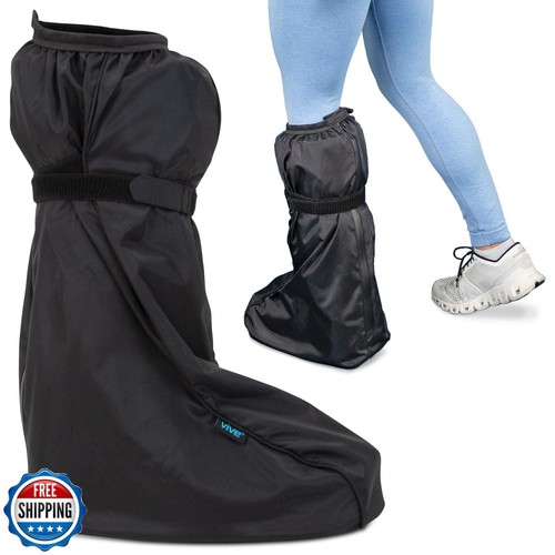 Vive Tall Walking Boot Cover Waterproof - for Medical Orthopedic Brace and Ca