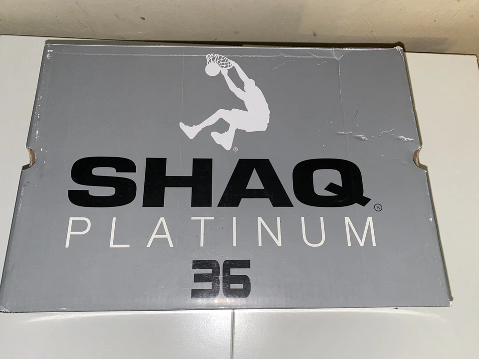 Zapatos deportivos/baloncesto Shaq Platinum 36 para niño, negros y azules reales talla 6 nuevos Foto 2 de 4