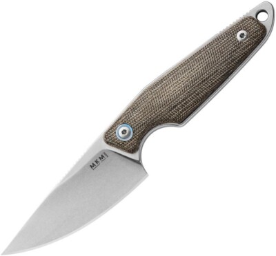 MKM-Maniago Knife Makers Makro 1 Fixed Knife 2¾  M390 Steel Blade Micarta Handle