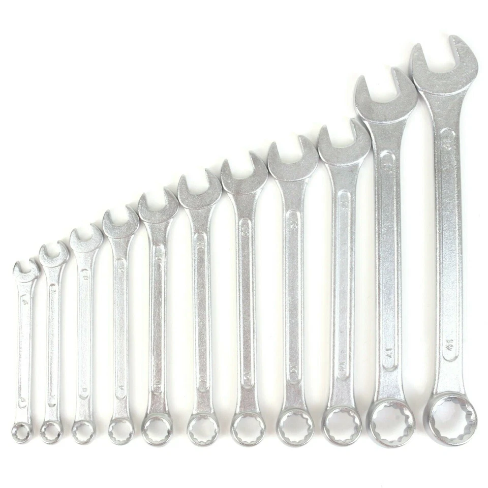 COMBINATION SPANNERS 11Pc Set Closed Ring Open End 6mm 8mm 9mm 10mm 11mm 12mm UK - Image 3 of 4