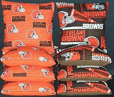 Details about   Set of 8 Cleveland Browns Cornhole Bags **FREE SHIPPING** 