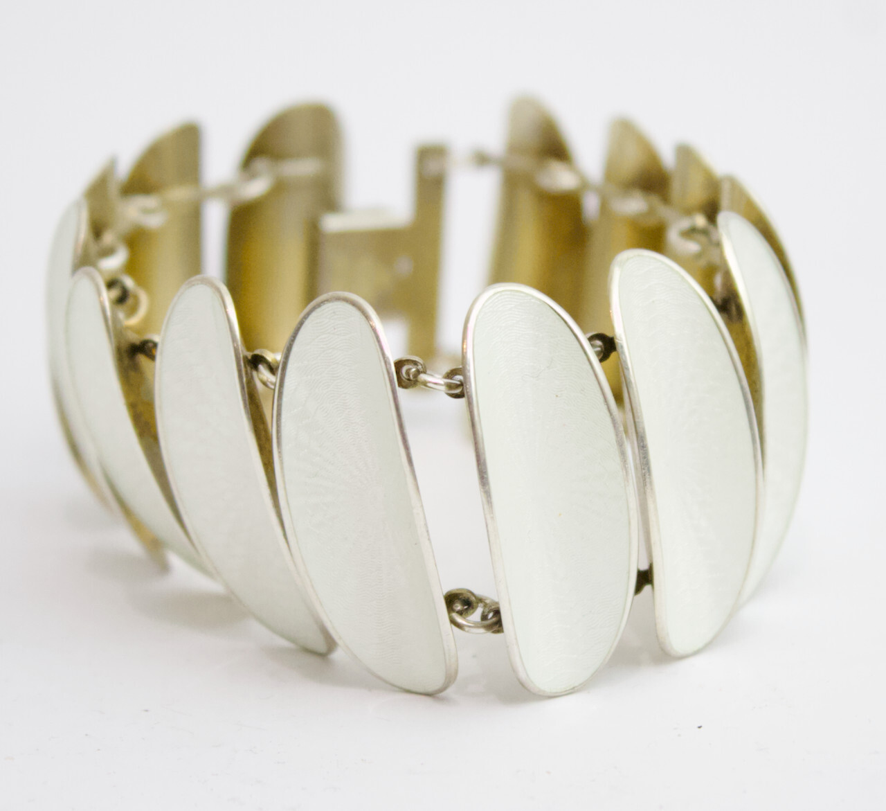 Sterling solid silver enamel David Andersen guill… - image 1