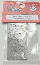 GOFER RACING 20020 1/24-1/25 15" Dia. Photo-Etch Disk Brakes (2 Sets)