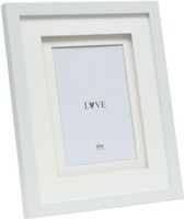 Deknudt S65KK1 Bilderrahmen Weiß Doppeltes Passepartout 15X20 Cm