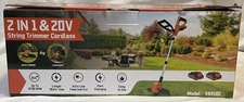 VAR180 20v 2-in-1 Cordless String Trimmer & Edger- Lightweight Lawn Tool 