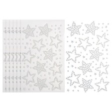 6Sheets Star Gem Sticker, Face Gem Stickers, AB Color