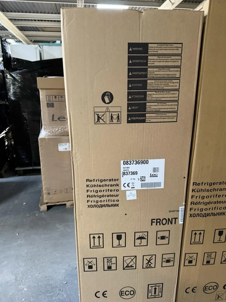 LEC Fridge Freezer Combi Model 837369 - White - Image 2 of 4