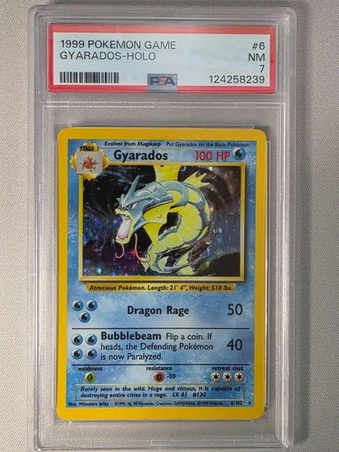 Gyarados Holo 1999 Pokémon Base Set #6 PSA 7 NM – Vintage WOTC