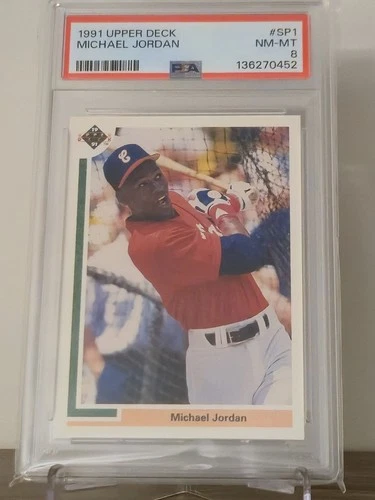 1991 UPPER DECK MICHAEL JORDAN SP1 PSA 8!!