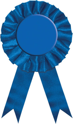 Award Ribbon (Blue) Party Accessory (1 Count) (1/Pkg)