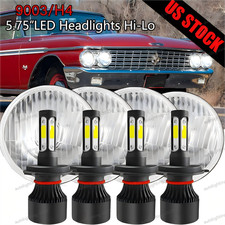 4pcs For 1962-1974 Ford Galaxie 500 5 34 5.75 Inch Led Headlight Hilo Drl 4pcs For 1962-1974 Ford Galaxie 500 5 34 5.75 Inch Led Headlight Hilo Drl