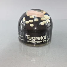 Vintage Tegretol Advertisement Pill Paperweight Doctor Office Promo Resin Pain