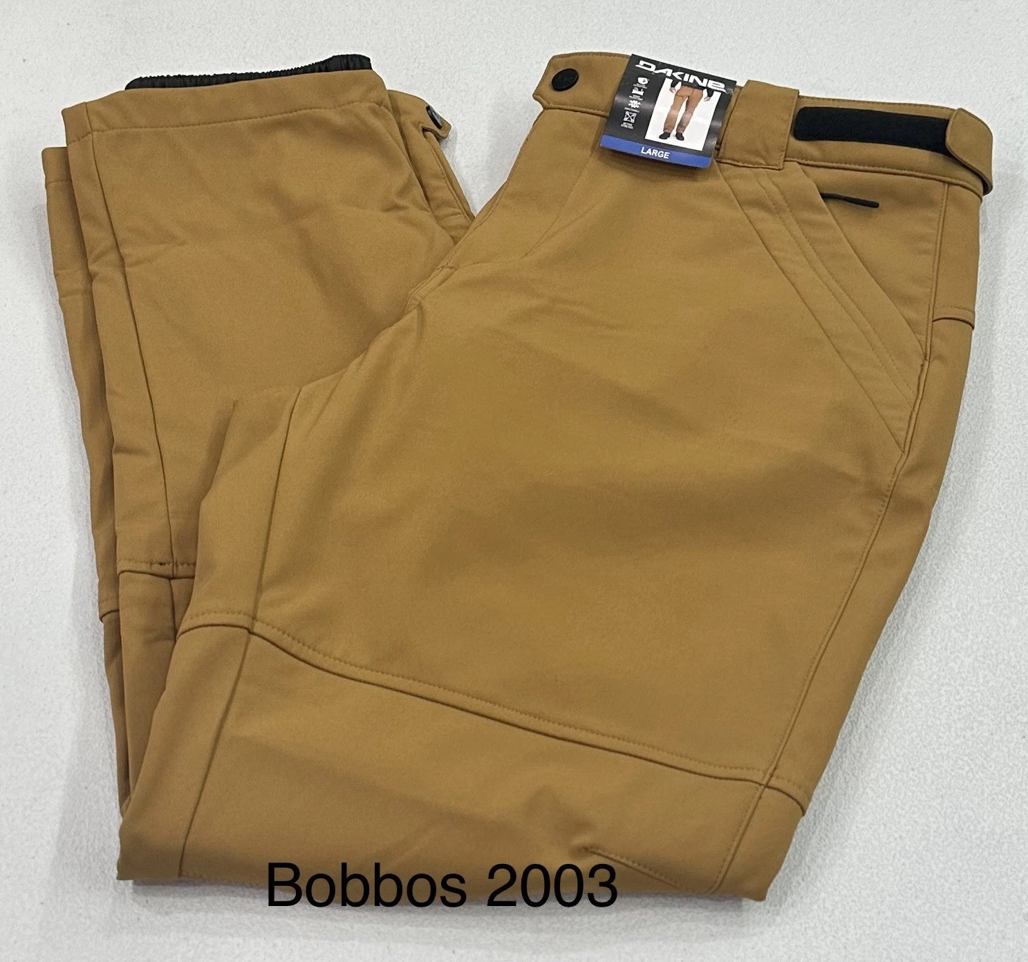 Dakine Men's Active Stretch Water Resistant Snow Pants, Tan, Size L