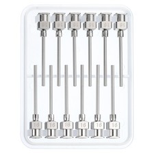12Pcs 16Gax1" Blunt Dispensing Needle Tips Stainless Steel Silver