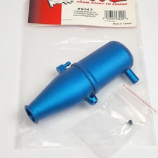 NEW Traxxas 5342 Tuned Pipe, Aluminum, Blue-Anodized: Revo Nitro TRA5342