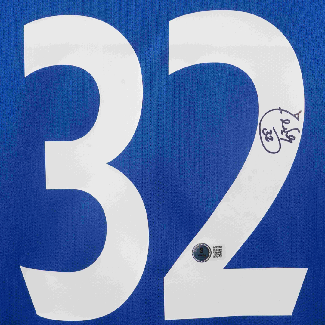 Carlos Tevez Signed Manchester Utd Away Soccer Jersey #32 with