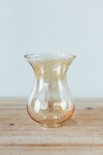 Petit Abat-Jour en Verre Tulipe Vintage Transparent Fumé Ø =