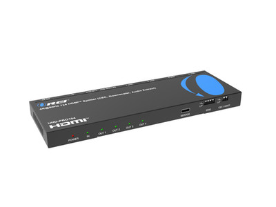 4K@60Hz 1x4 HDMITM Splitter (CEC, Downscaler, Audio Extract) (UHD-PRO104)