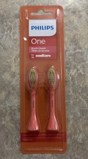 Philips One Brush Heads by Sonicare, 2 Replacement Brush Heads - Coral BH1022/01
