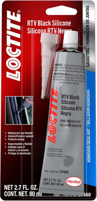 37460 Black RTV Silicone Adhesive/Sealant Tube - 80 Ml