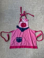 NEW Farm Animal Pig Apron Youth Kids Pink Egg Holder Homemade